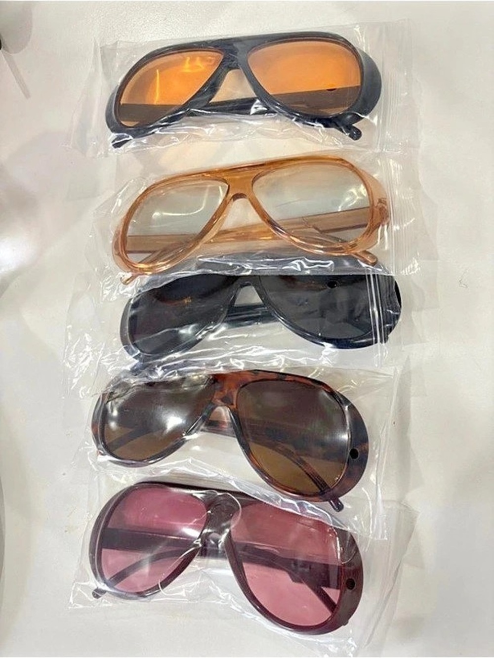 5-Piece Sunglasses Set in Brown & Black NWT